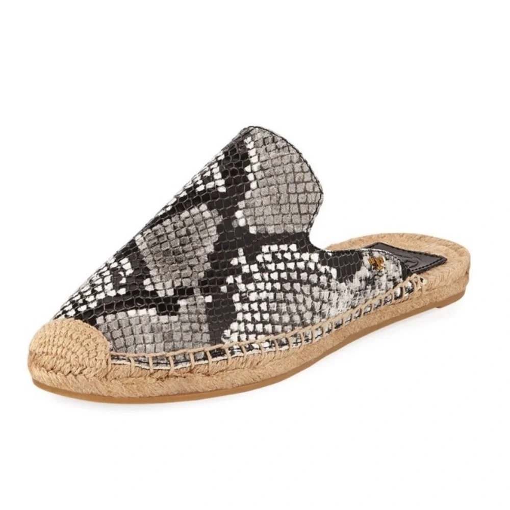 Tory Burch Snake Espadrille Slide | Size 6